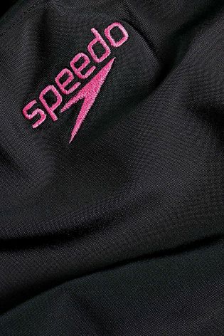 Black & Pink Speedo&reg; Samba Swimsuit